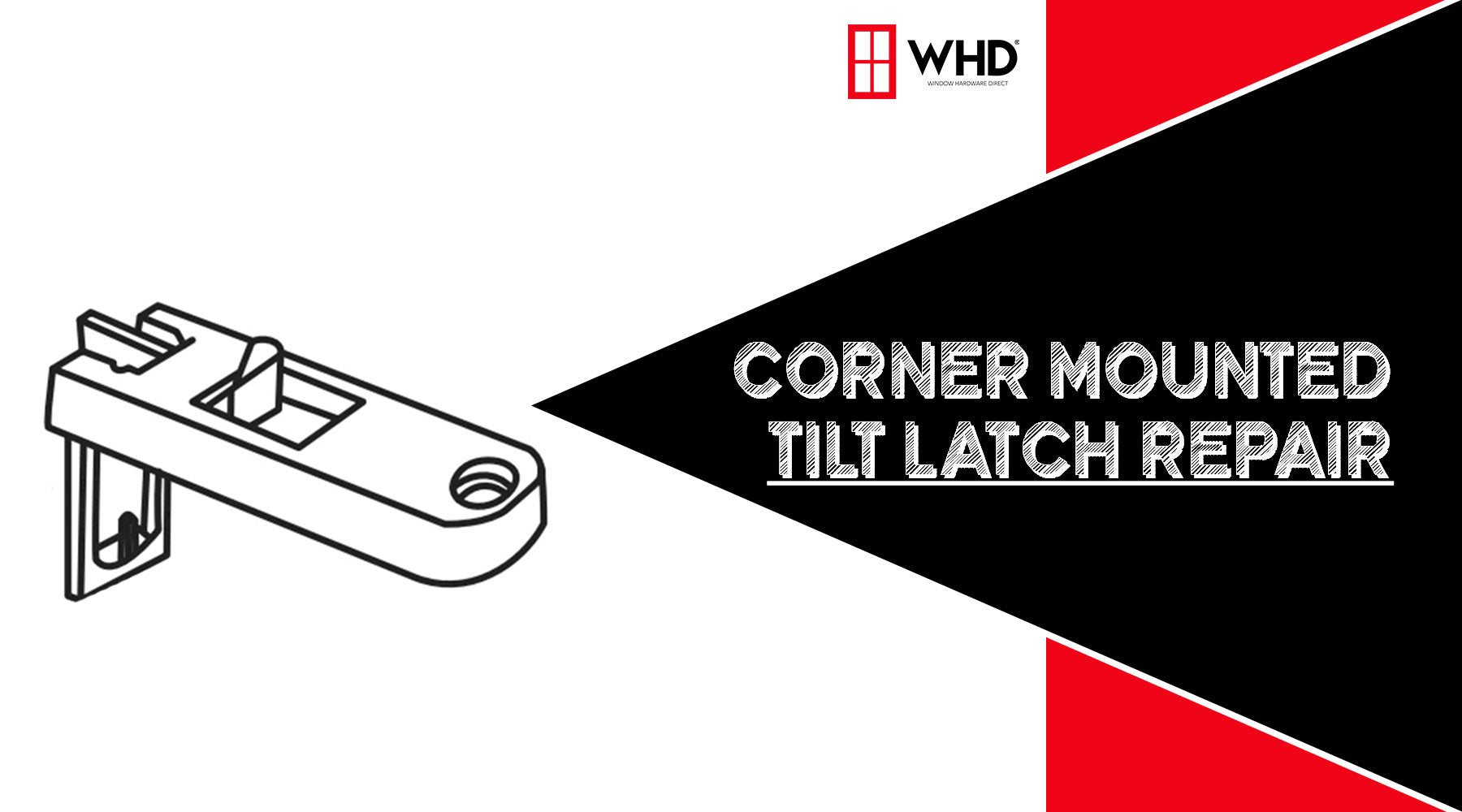 Home Window Repair with Corner Mounted Window Tilt Latches