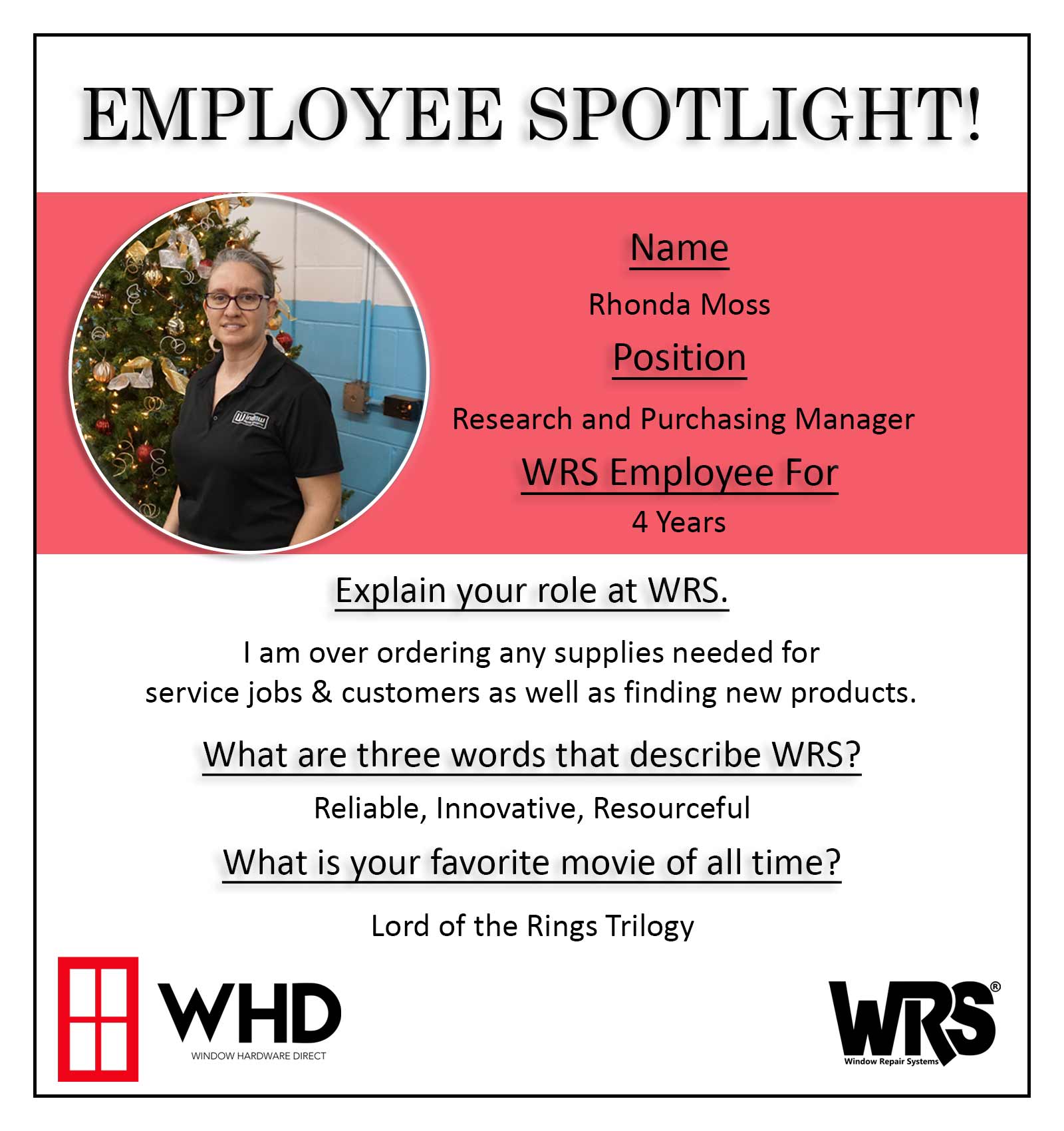 Employee Spotlight - Rhonda