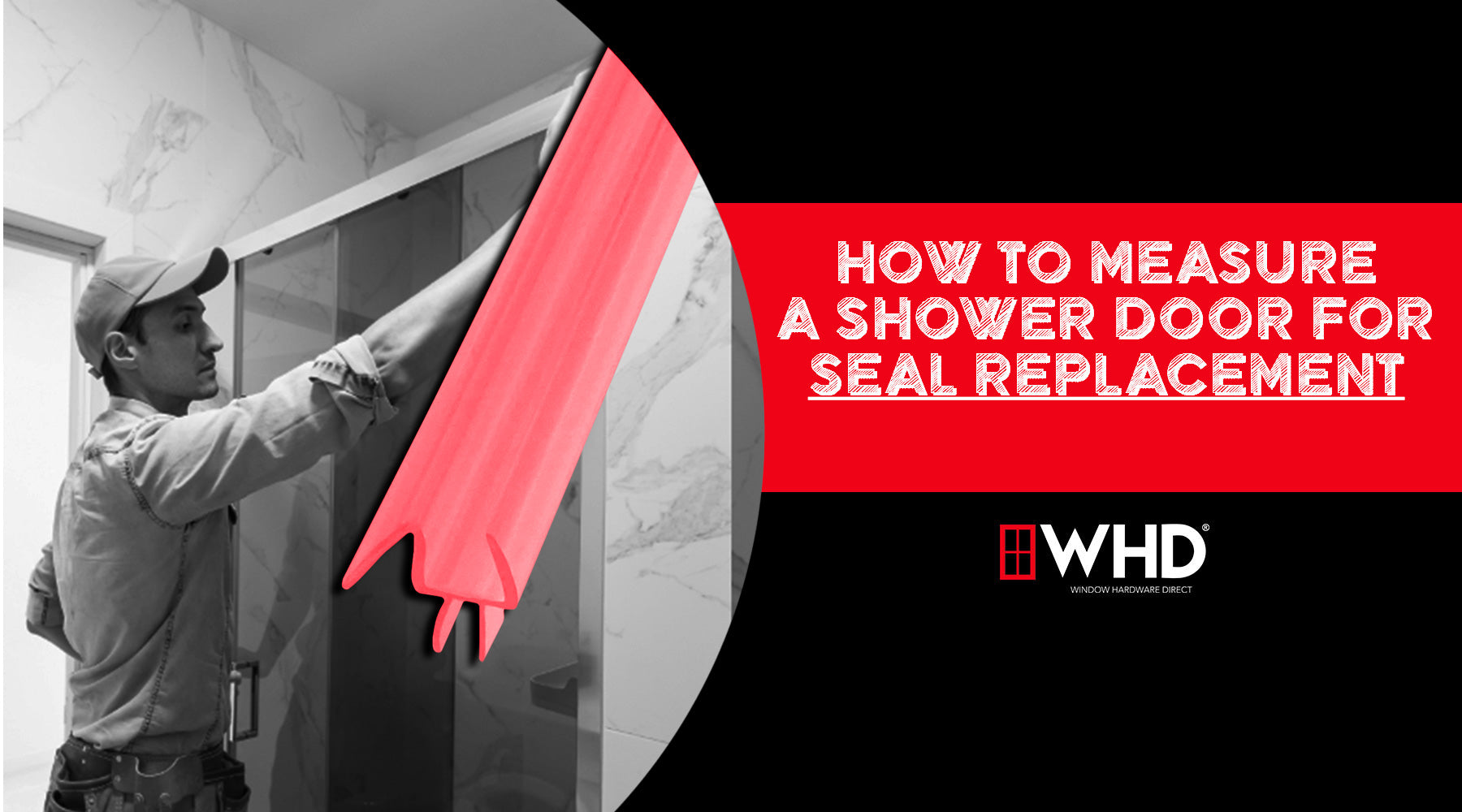 Measuring a Shower Door and Glass for Seal Replacement