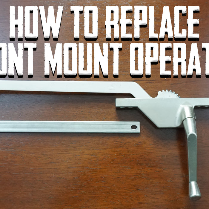 How to replace casement window operator