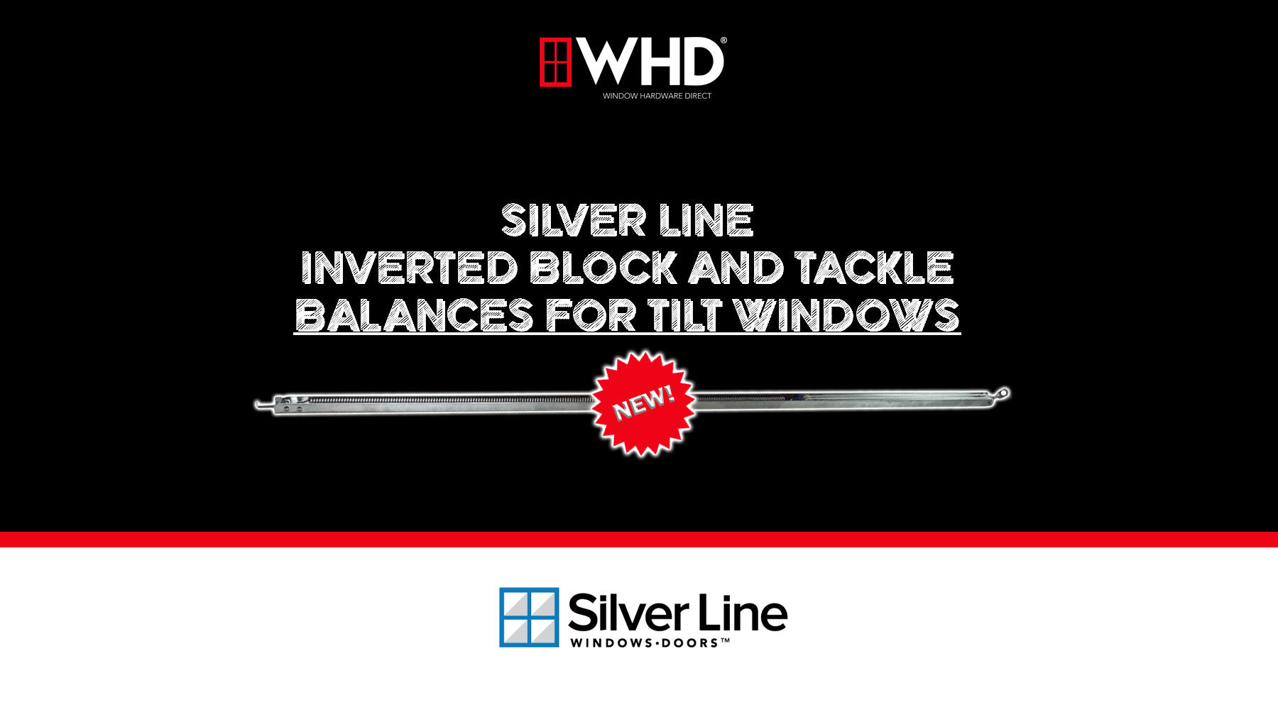 Introducing the Silver Line Inverted Block and Tackle Balance for Tilt Windows