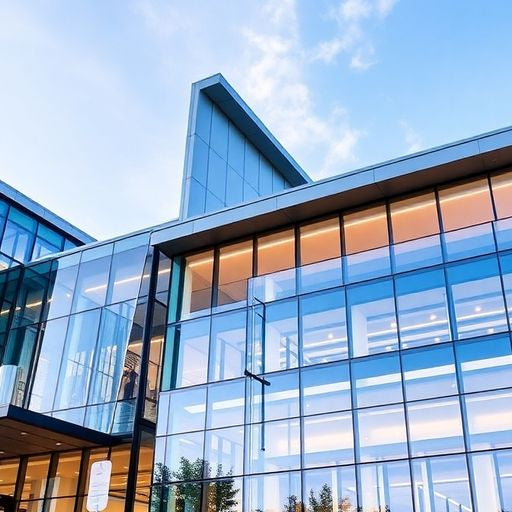 Modern architectural design featuring Vistawall solutions in action.