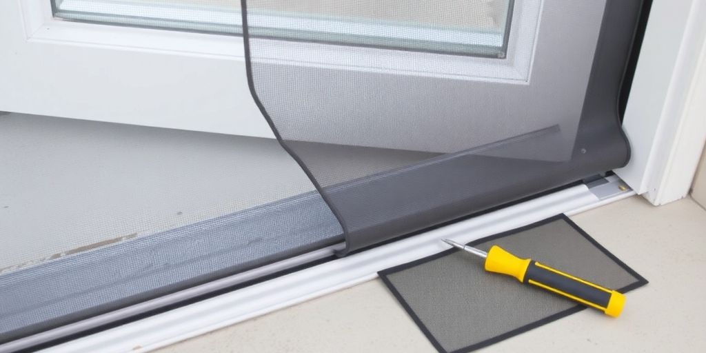 Retractable screen removal from Larson Storm Door.