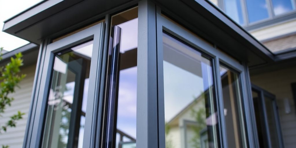 High-quality Amerimax windows in a modern home setting.