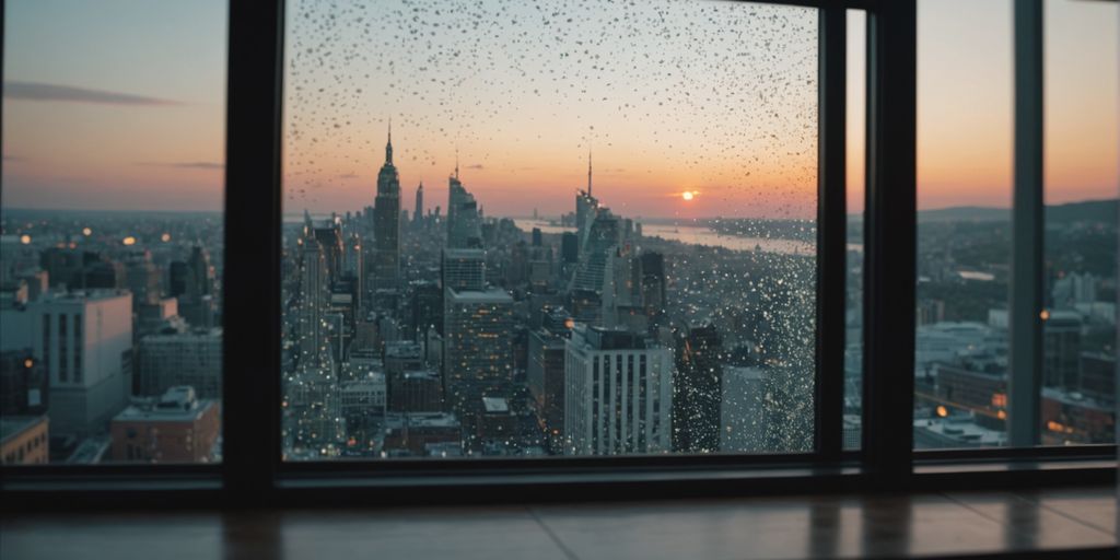 Energy-efficient window seal preventing air leaks and drafts.