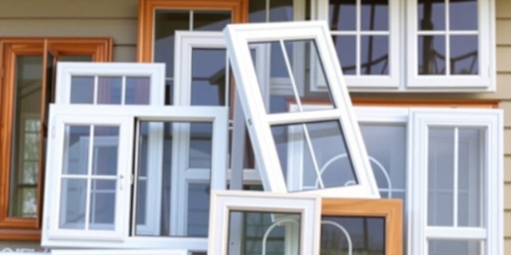 Variety of window styles and sizes for home selection.