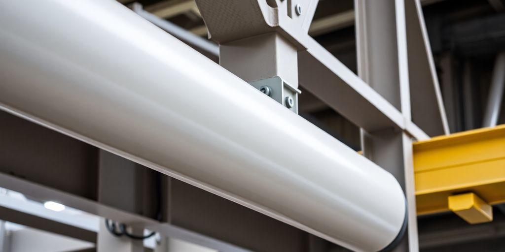 A detailed image of a roller support mechanism.