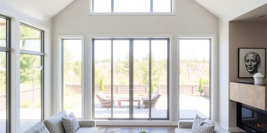 Modern home with Andersen 100 Series windows.