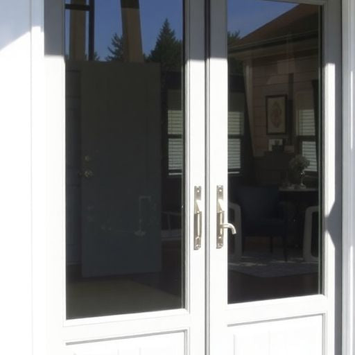 Elegant Anderson storm door with clear glass and frame.
