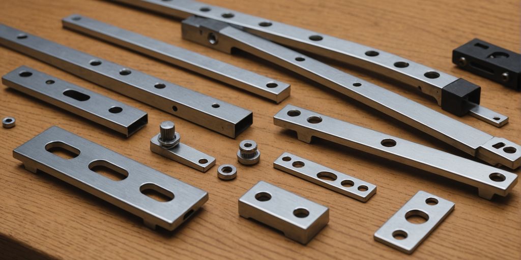 Essential screen window parts close-up