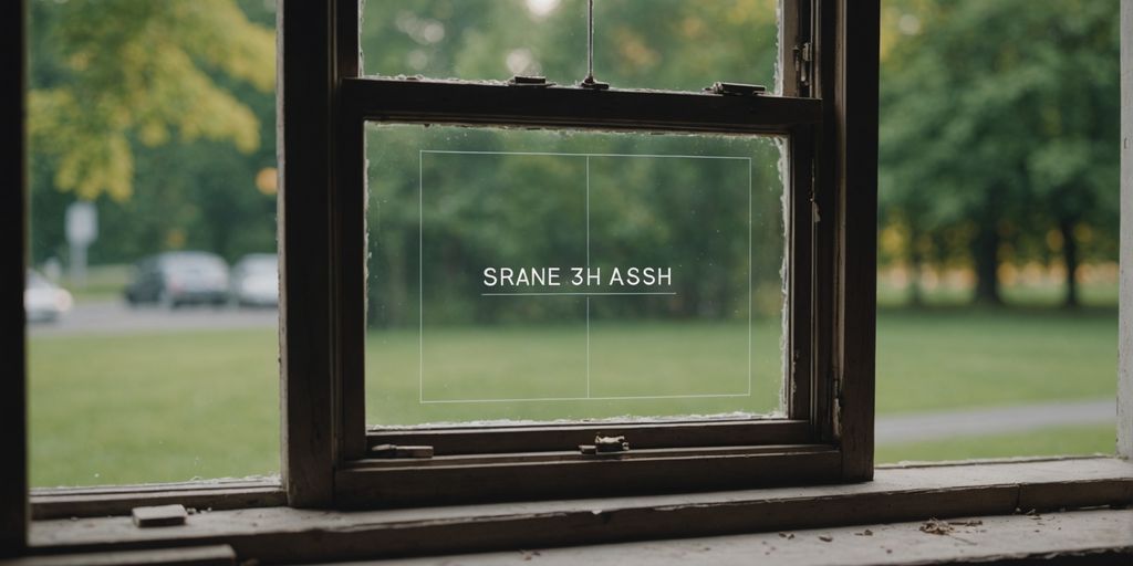 Labeled diagram of window frame and sash parts.