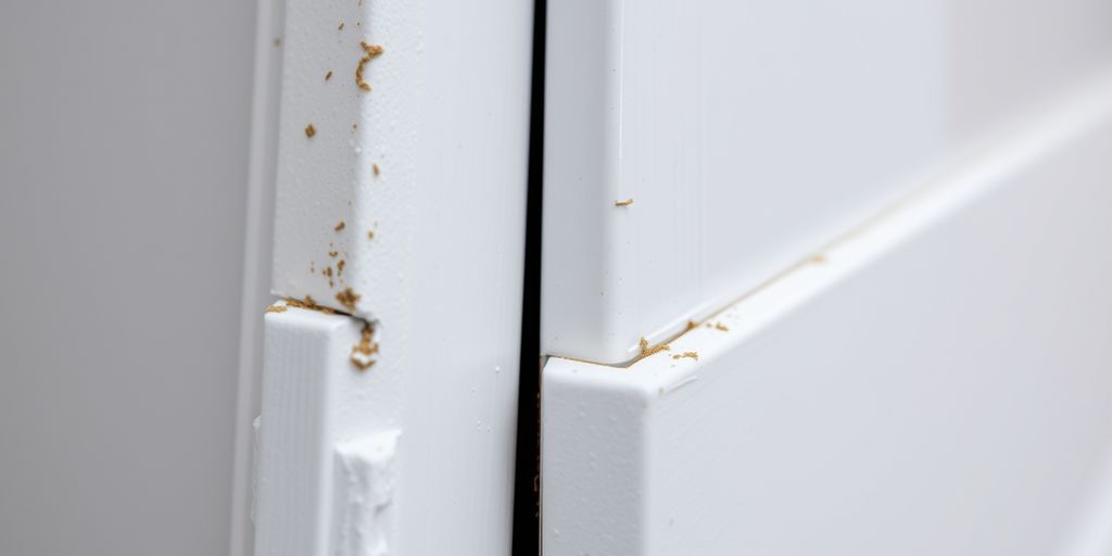 Well-sealed door with weatherstripping