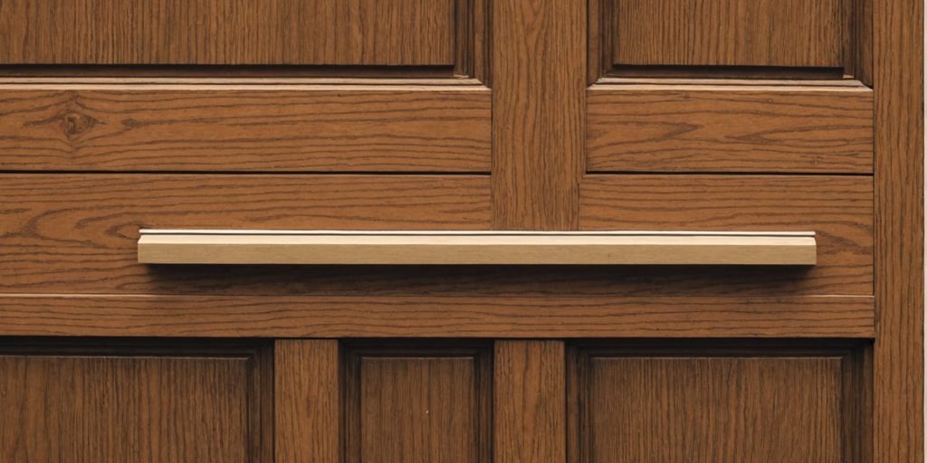 Wooden door with weather stripping
