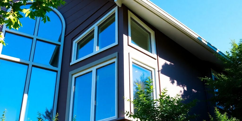 Modern home with Alside windows in natural lighting.