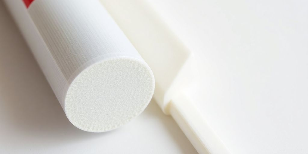 Close-up of a flexible backer rod in sealing application.