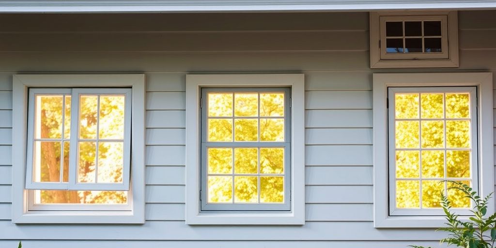 Cozy home with various window styles