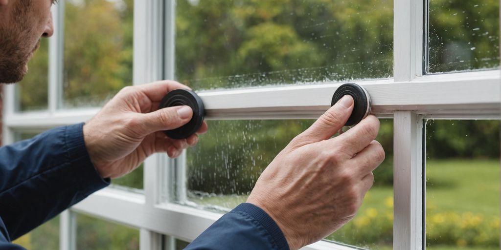 Applying weather seal to a window