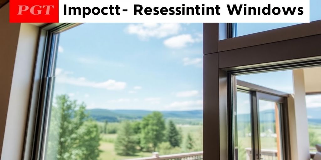 Impact-resistant PGT windows in a modern home environment.