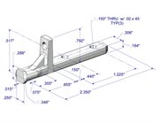 WRS 2-5/16" Die-Cast Wrap Around Pivot Bar - 4 Pack