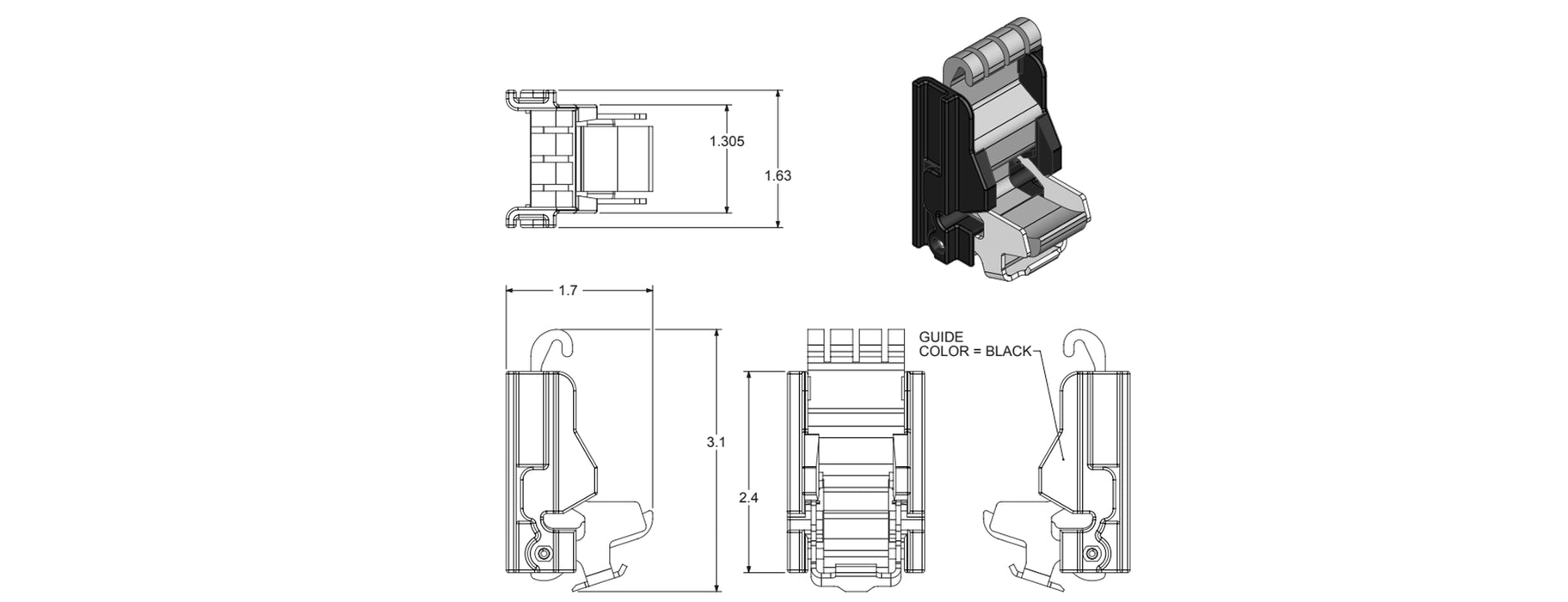 Caldwell Tandem or Single Carrier Unit - Black