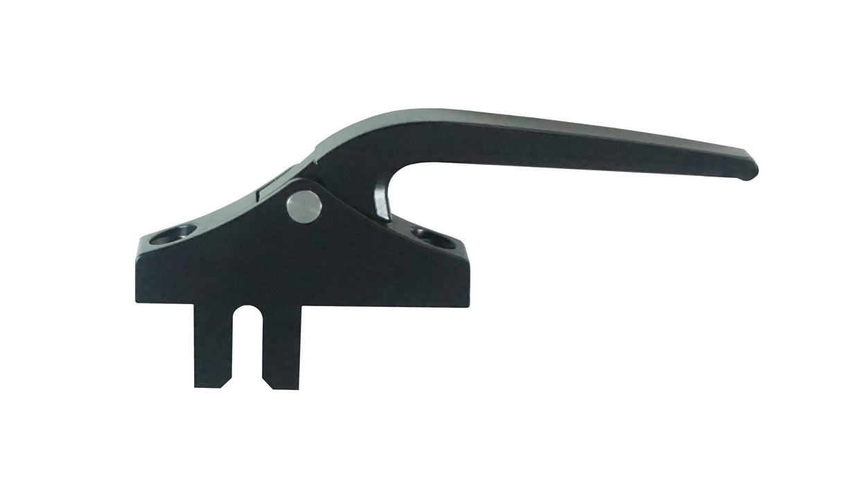 WRS Black 8200 Series Euro Groove Casement Fork Drive Handle - 4" Handle Length