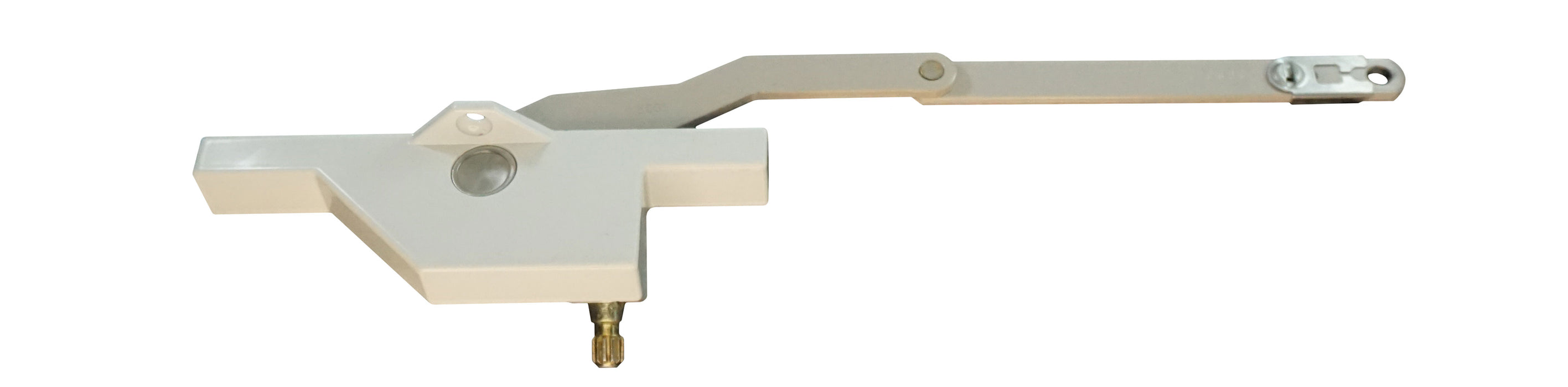 WRS Truth White Dyad Casement Operator with Stability Tab - Left or Right Hand