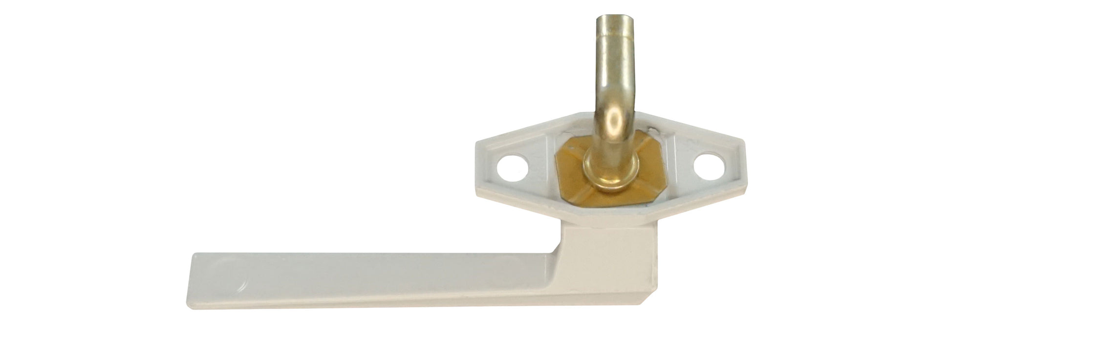 WRS Truth Left Hand White Casement Locking Handle  -  .625" Pawl, Inline Base