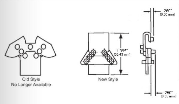 WRS 1.395" Tie-Bar Guide  -  White Nylon