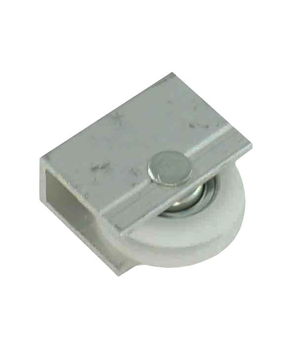 WRS 1" Sliding Window Roller Assembly - Metal Housing, 3/4" Nylon Roller Wheel