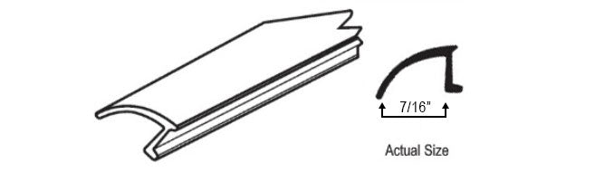 WRS White Rigid Glazing Bead - 6 Ft Stick