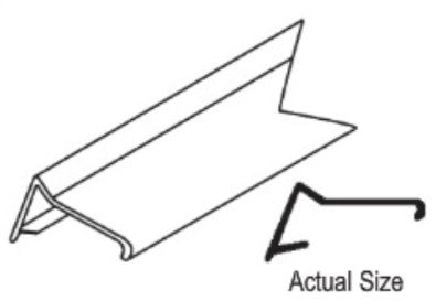 WRS White Snap-In Glazing Bead  -  6 Ft Stick