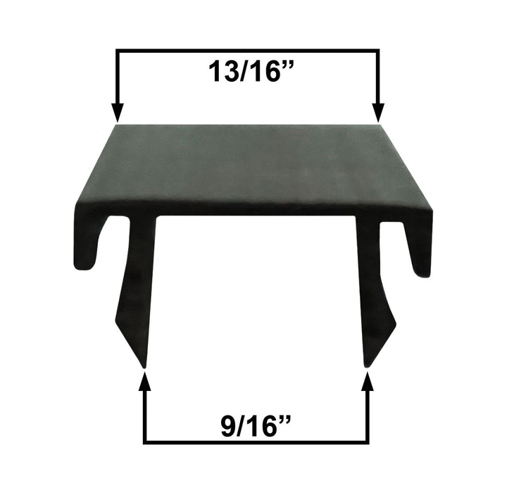 WRS Black Snap-In Sash Stop  -  6 Ft Stick