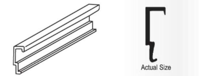 WRS White Snap-In Glazing Bead - 6 Ft Stick