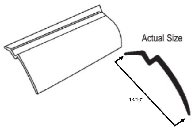 WRS White Glazing Bead  -  6 Ft Stick