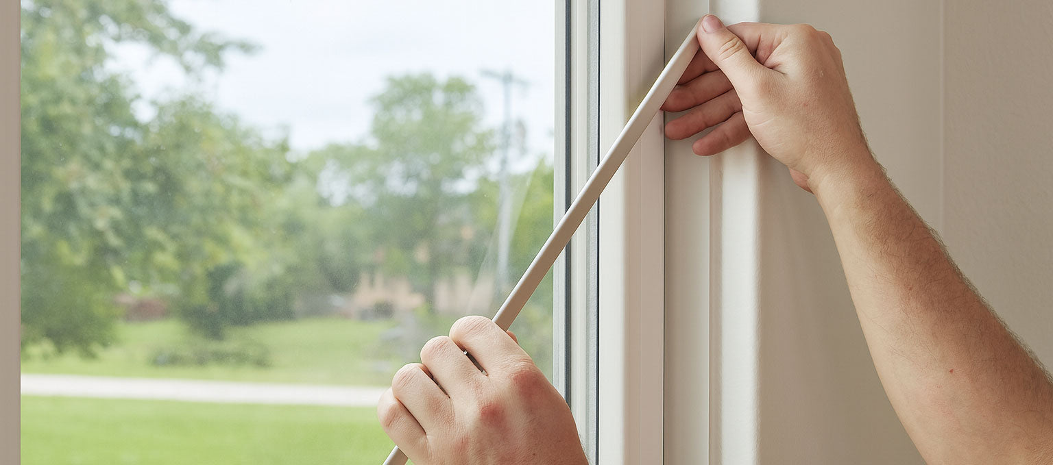 WRS White Snap-In Vinyl Glazing Bead - 6 Ft Stick