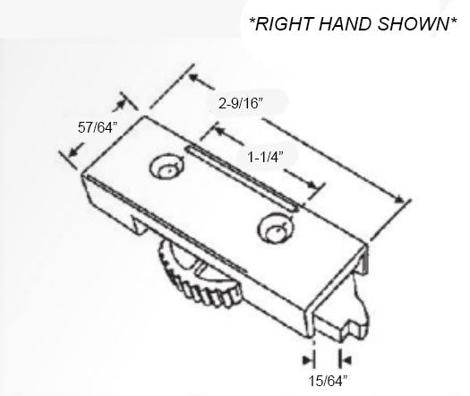 WRS 2-9/16" Left and Right Hand Tilt Latch Set  -  White