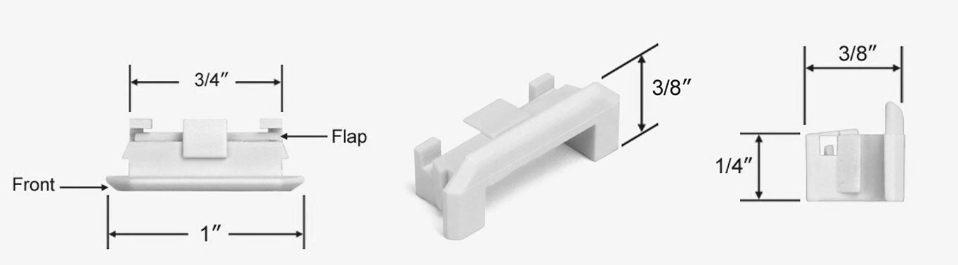 WRS 1" Weep Hole Cover  -  White