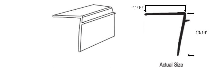 WRS White Snap-In Glazing Bead - 6 Ft Stick