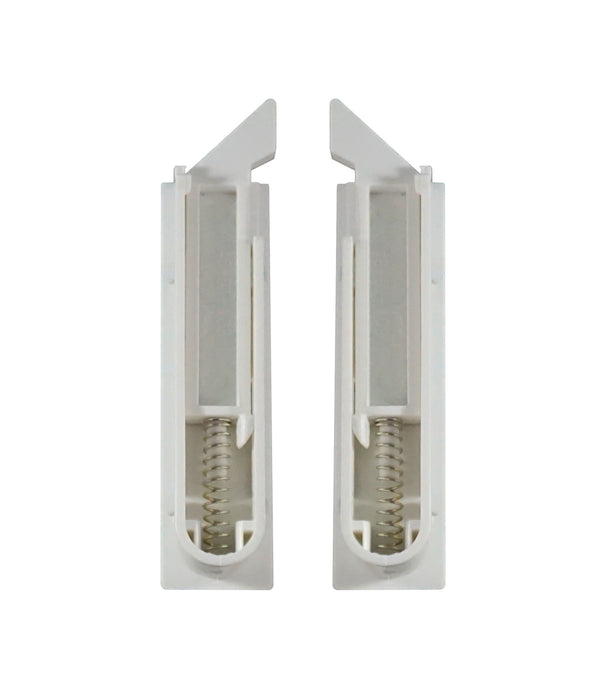 WRS Recessed 2.75" Tilt Latch Set for Double Hung Windows  -  White