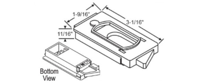 WRS Mannix/Ecker Tilt Latch Set  -  White