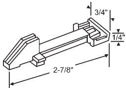 WRS Slide Guide/Latch - White