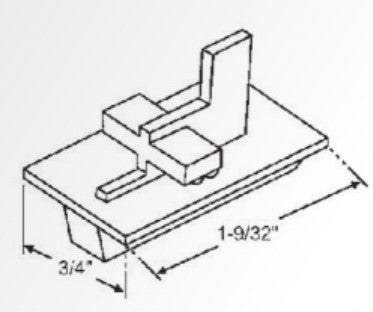 WRS 1-9/32" Upper Dust Cap  -  White/Natural