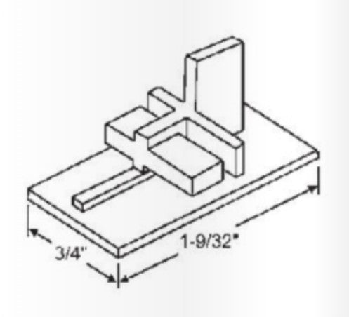 WRS Traco 1-9/32" Lower Dust Cap/Slide Guide Set  -  Black