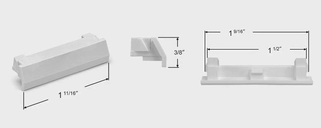 WRS 1-11/16" Weep Hole Cover  -  White