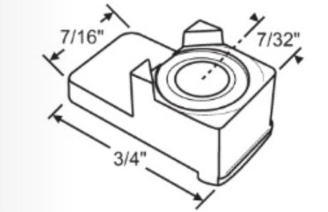 WRS Atrium/Philips 7/16" x 3/4" Face Guide - Black