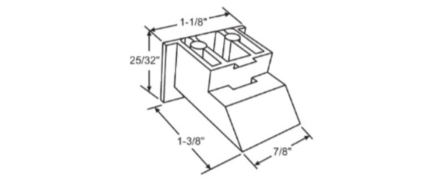 WRS 1-3/8" Nylon Sash Cam - Black