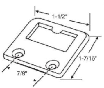 WRS Pan Am 1-1/2" Keeper  -  Brite Finish