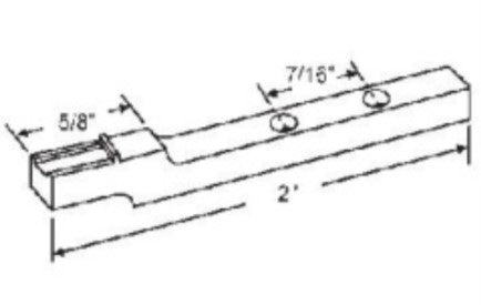 WRS Die-Cast Pivot Bar with Offset  -  2" Length