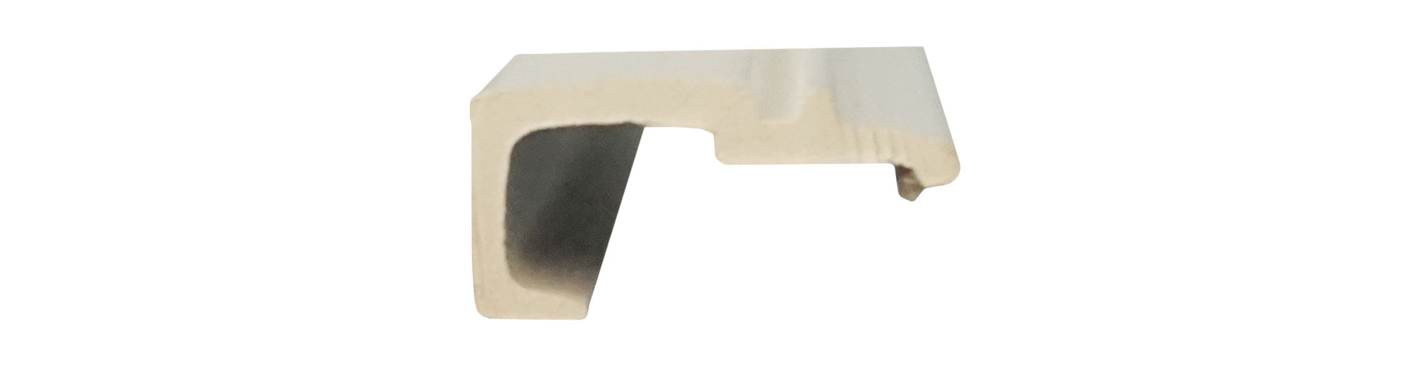 WRS PENNCO White Snap-In Vinyl Glazing Bead  -  6 Ft Stick