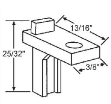 WRS 25/32" Side Mounted Pivot Bar  -  Die-Cast